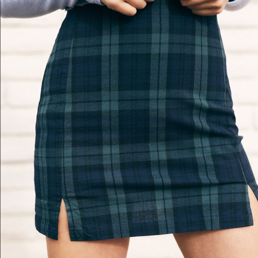 Brandy Melville John Galt Plaid Mini Skirt